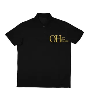 Open Home Properties polo — black