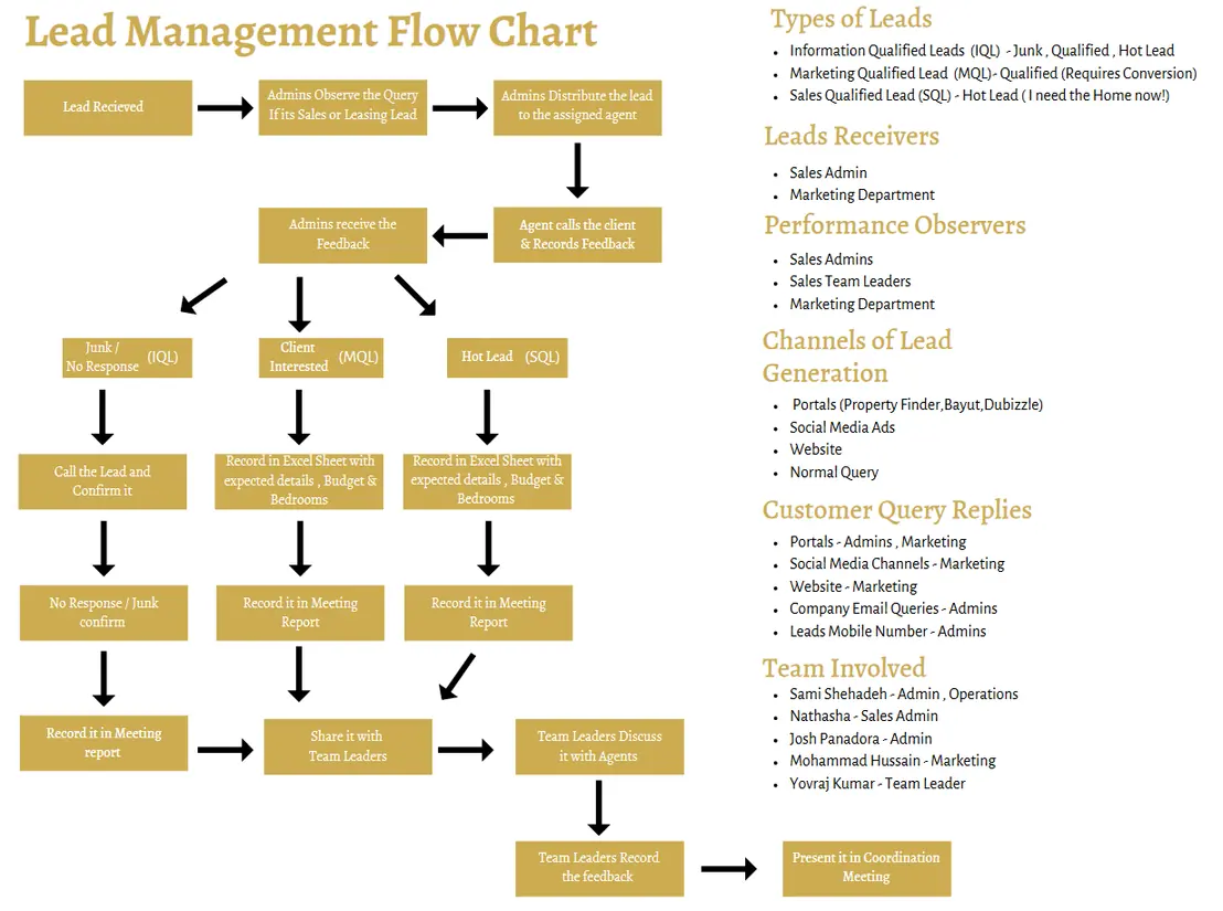 Lead management flow chart