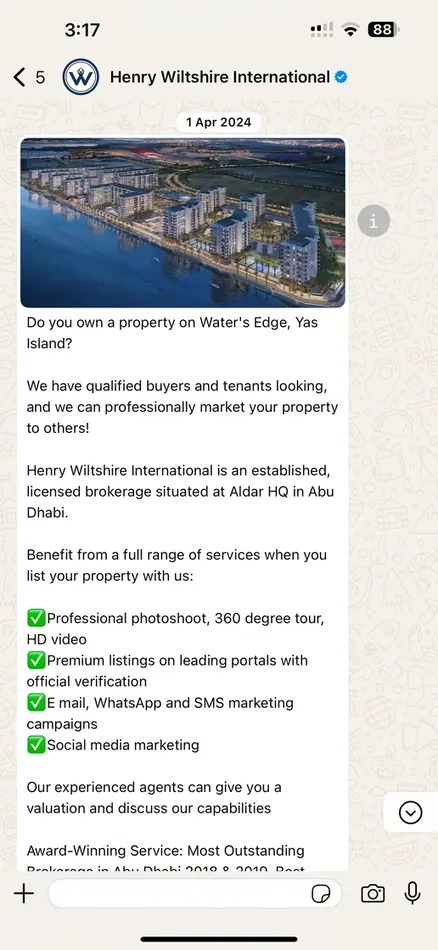 WhatsApp campaign reply